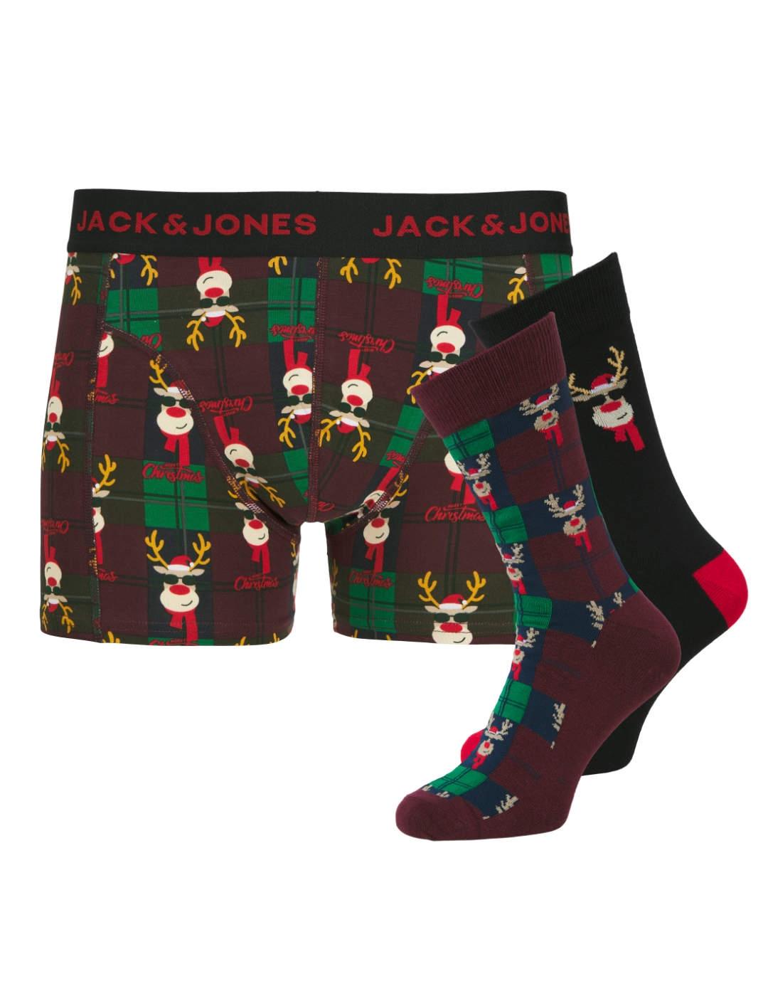 Caja Jack&Jones navidad calcetines y calzoncillos de hombre