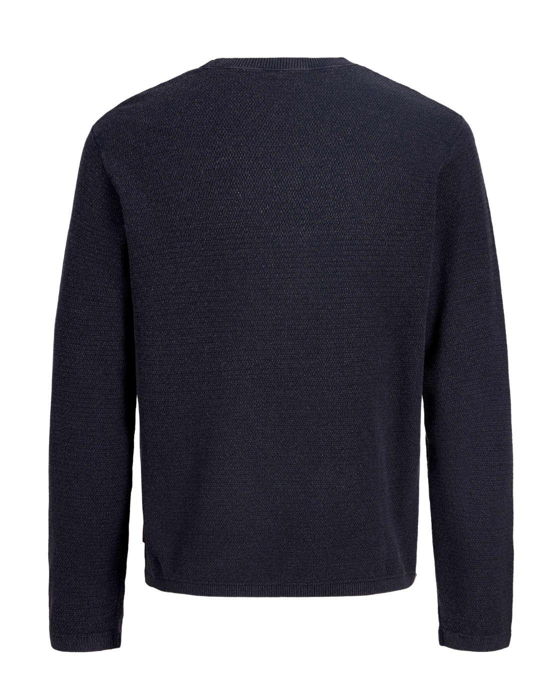 Jersey Jack&Jones Devin marino punto cuello redondo hombre