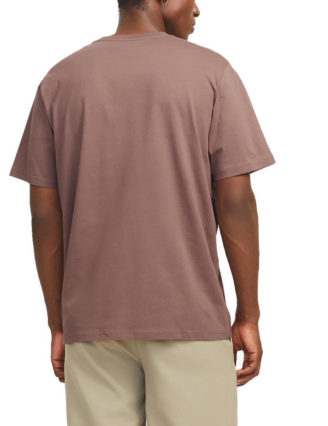 Camiseta Jack & Jones Esterbro corte regular marrón hombre