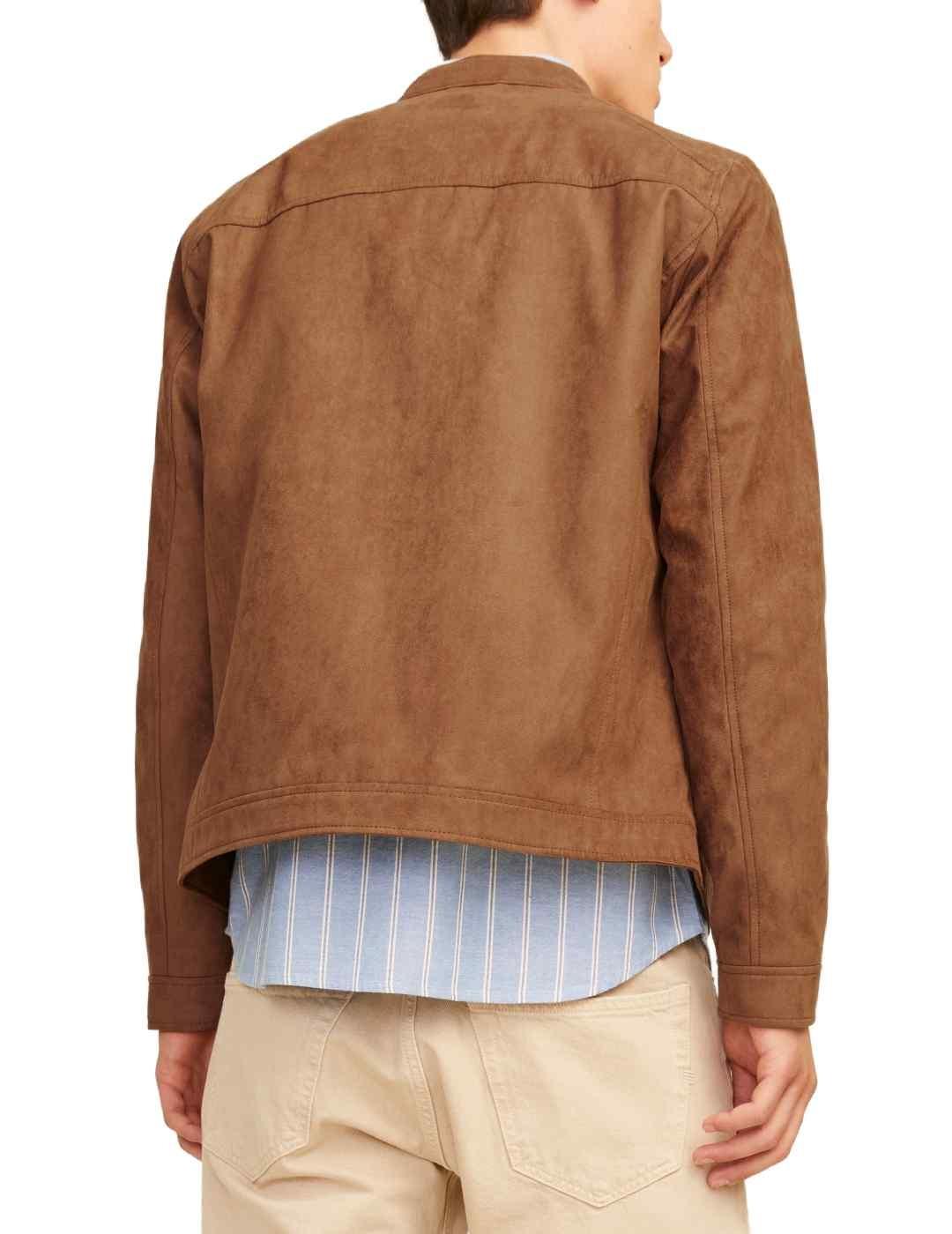 Chaqueta Jack&Jones Dylan camel ante para hombre