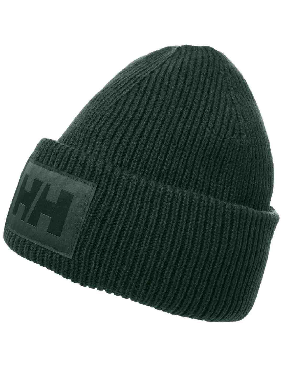 Gorro Helly Hansen Beanie verde punto con logo unisex