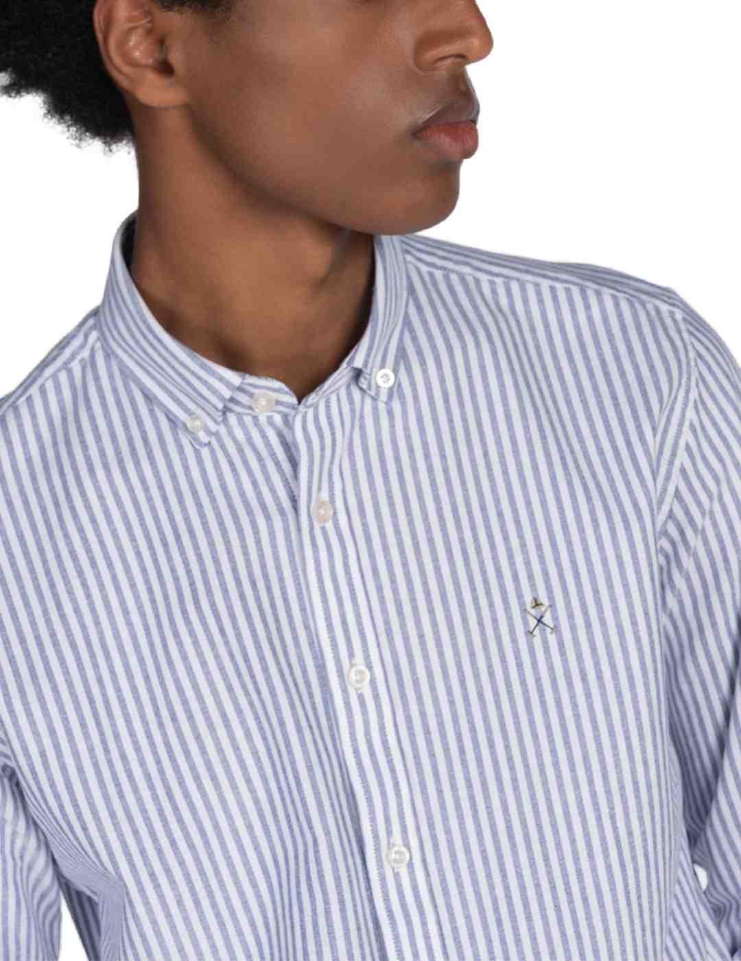 Camisa Harper&Neyer North Sea marino rayas de hombre