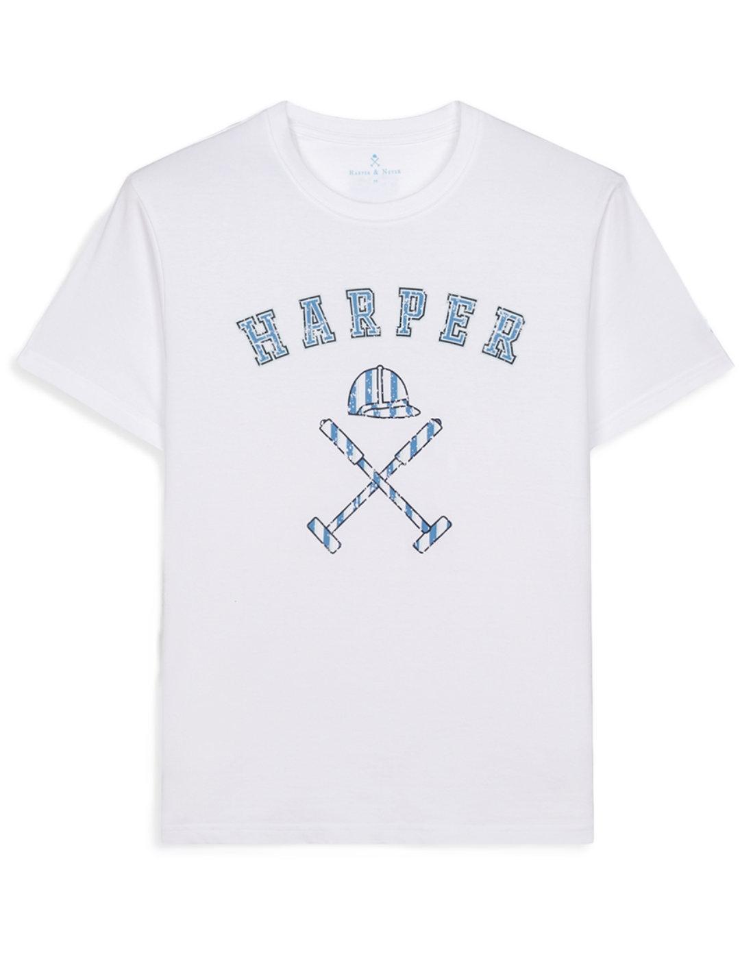 Camiseta Harper&Neyer Málaga blanca manga corta de hombre