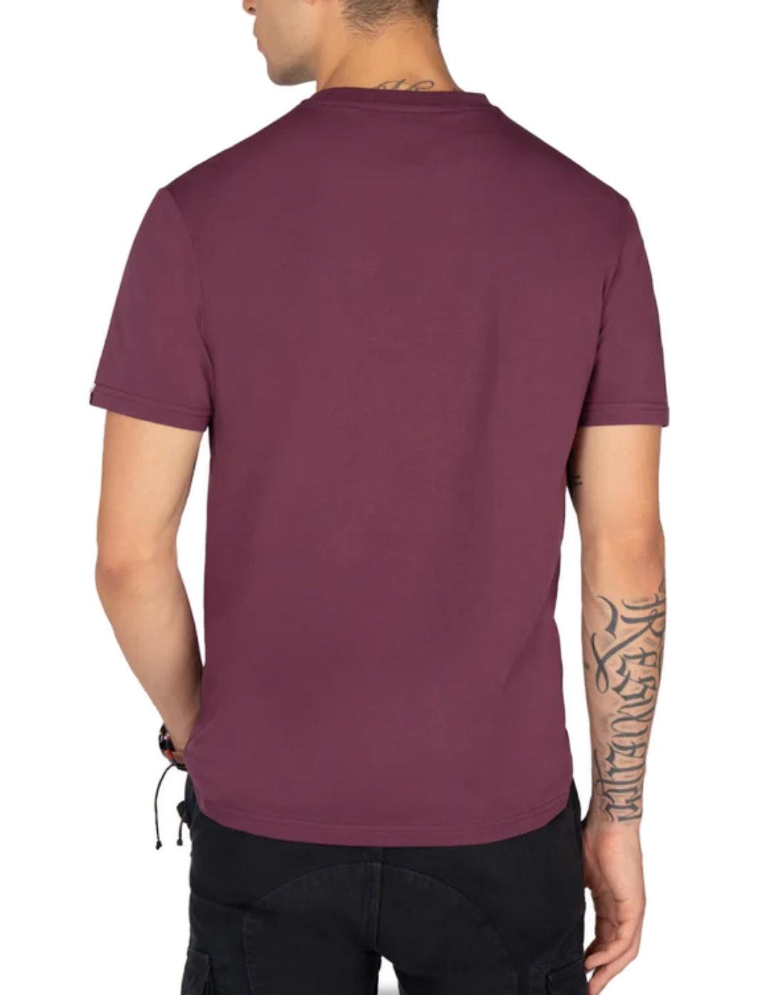 Camiseta Harper&Neyer Winner burdeos manga corta de hombre