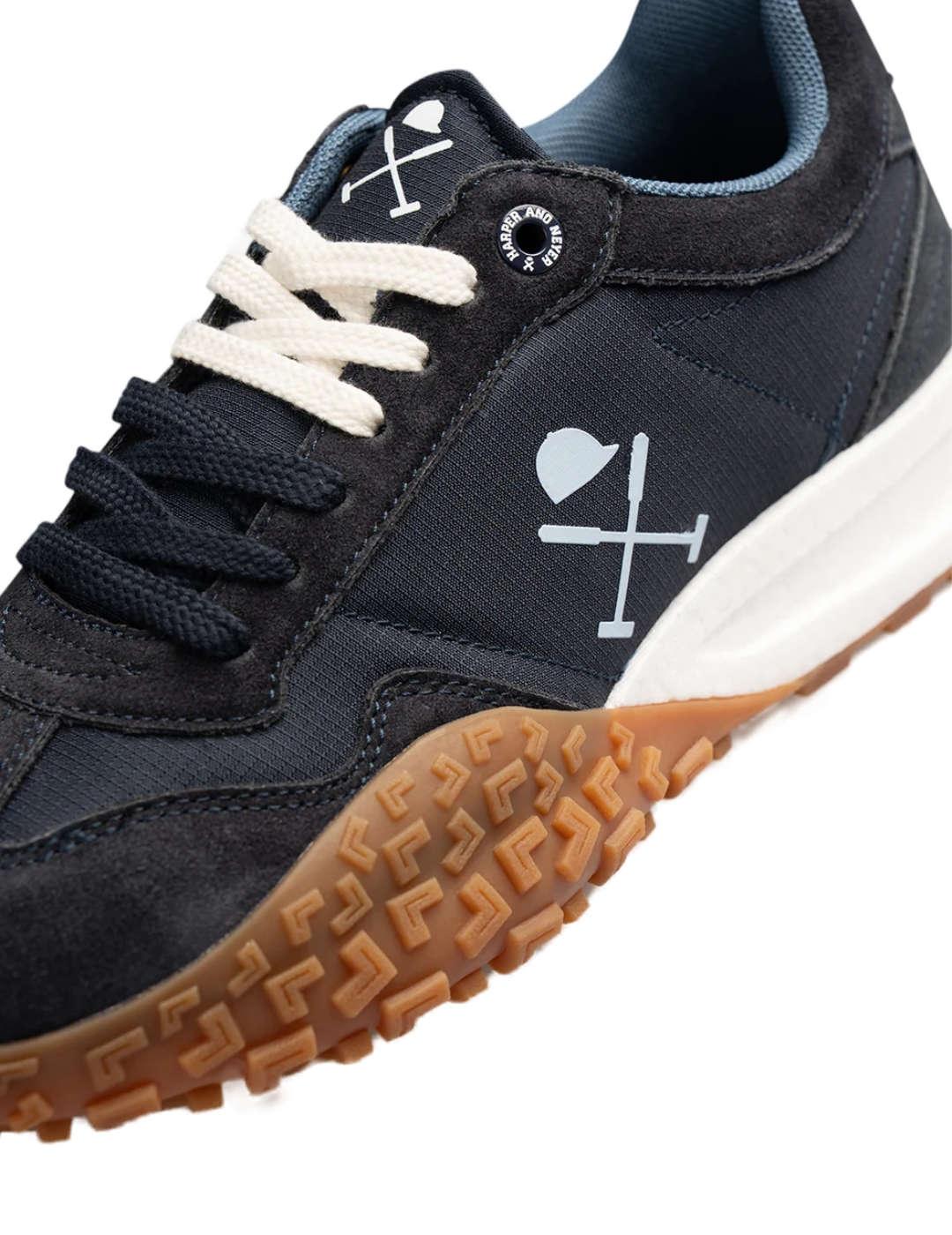 Zapatillas Harper&Neyer carcross azul marino ante de hombre