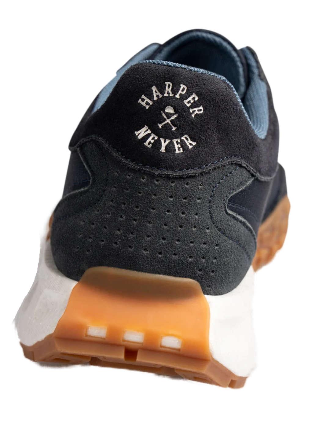 Zapatillas Harper&Neyer carcross azul marino ante de hombre