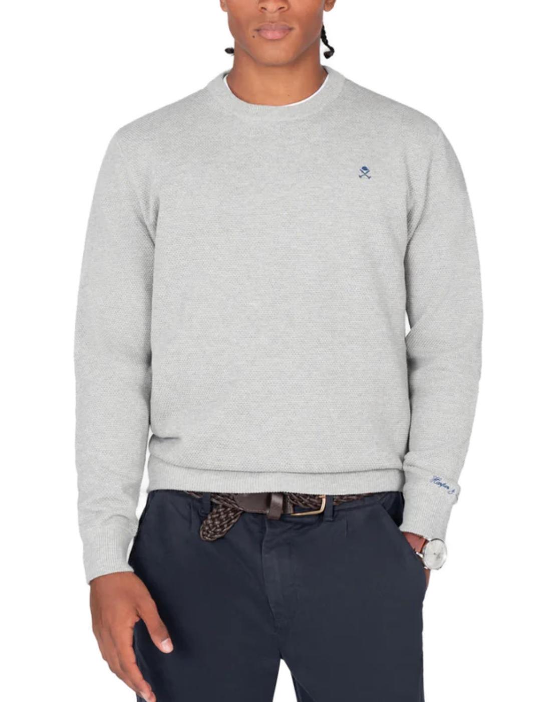 Jersey Harper&Neyer Chicago gris textura para hombre