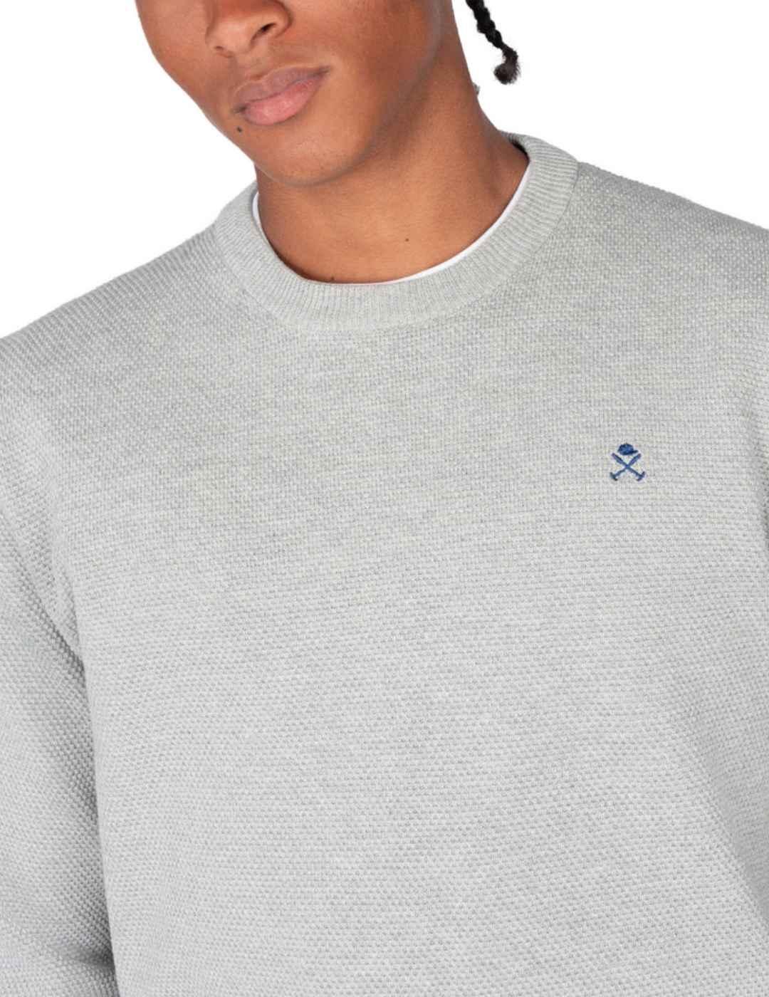 Jersey Harper&Neyer Chicago gris textura para hombre