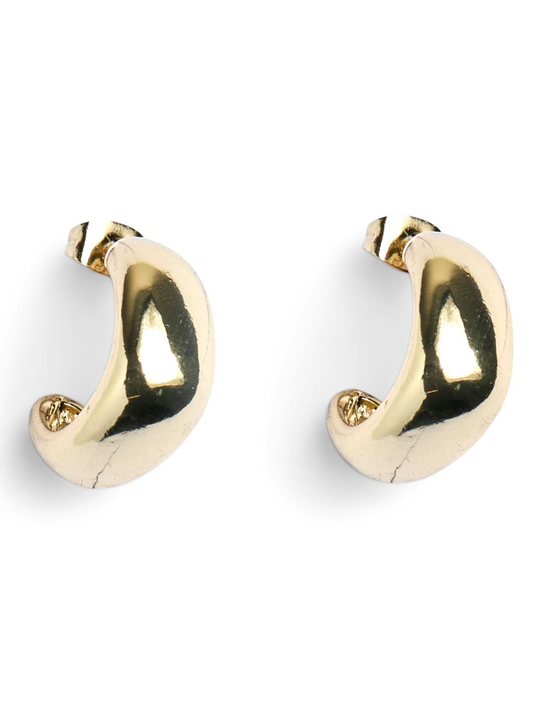 Pendientes Pieces Bella dorado ovalado para mujer