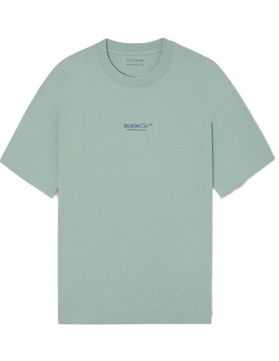 Camiseta Silbon relaxed fit silbon verde para hombre
