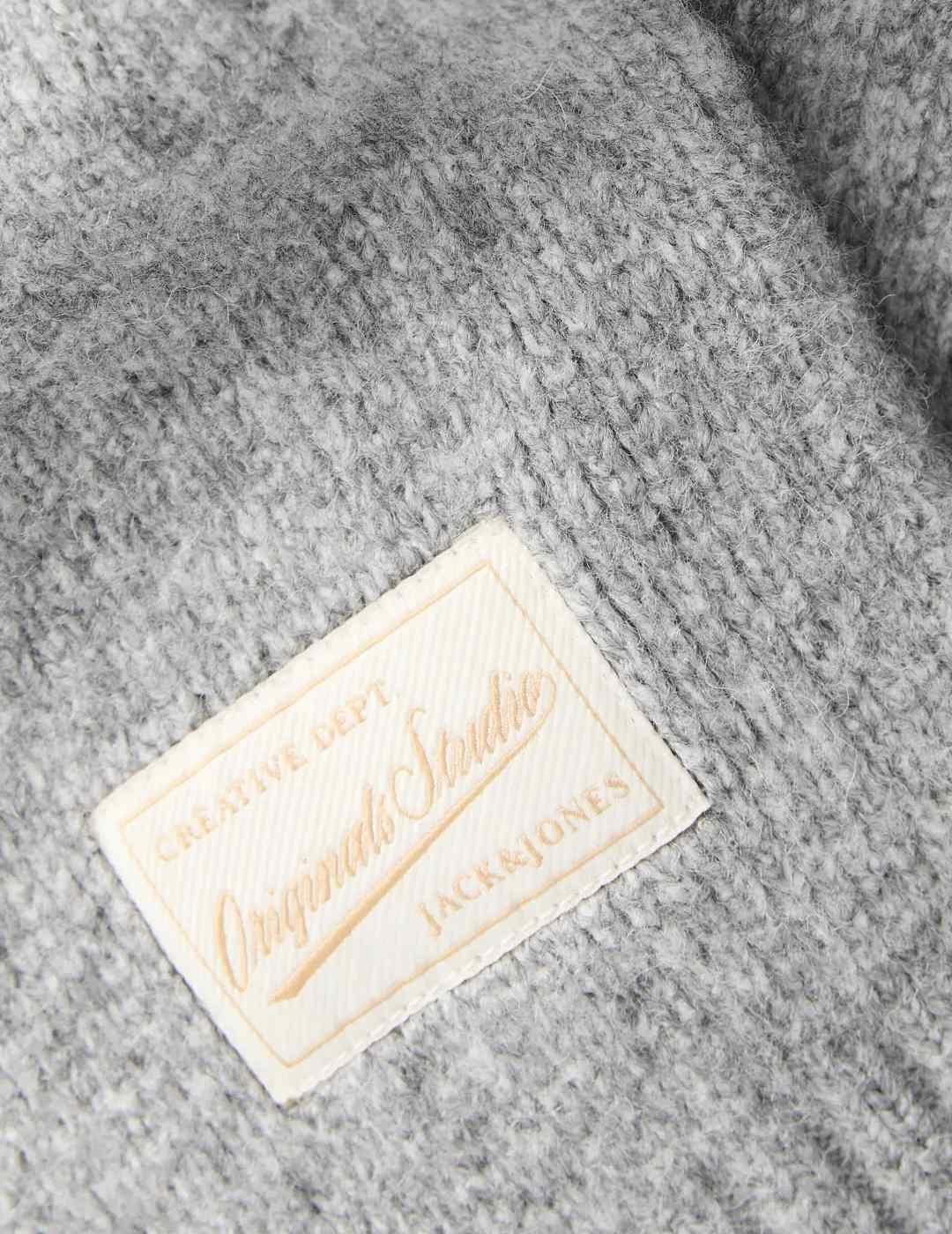 Jersey Jack&Jones Montreal gris punto grueso para hombre